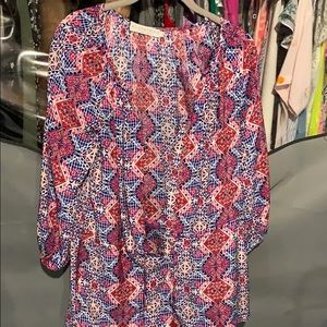 Alice & Trixie size XS silk multi color romper